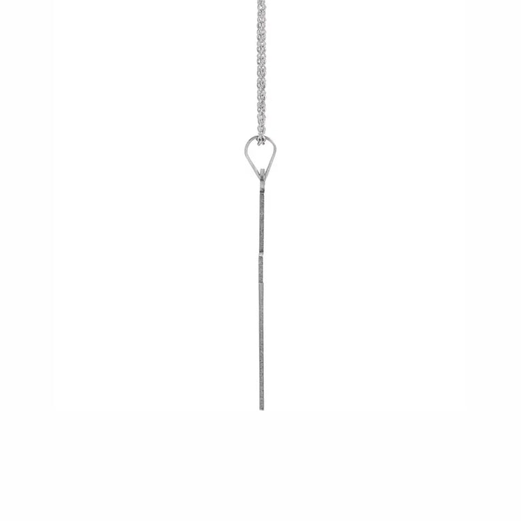 Polished Cross Necklace in White Gold - Diamond Cellar- Diamond Cellar