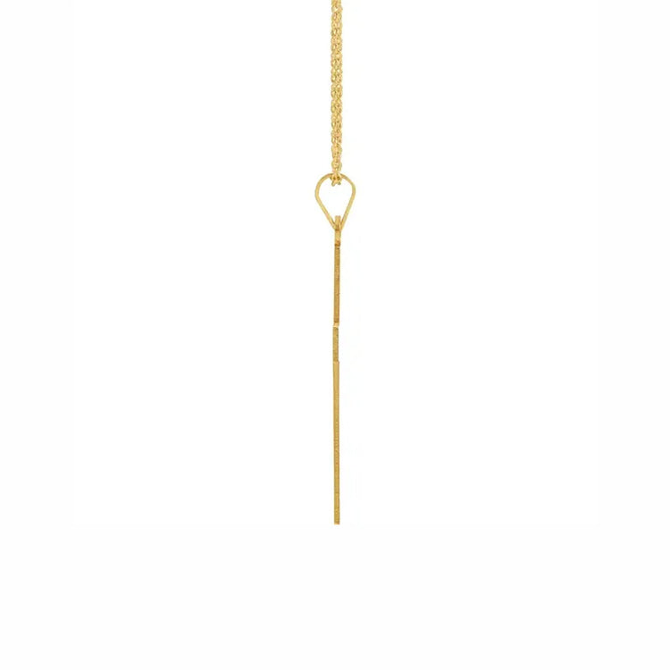 Polished Cross Necklace in Yellow Gold - Diamond Cellar- Diamond Cellar