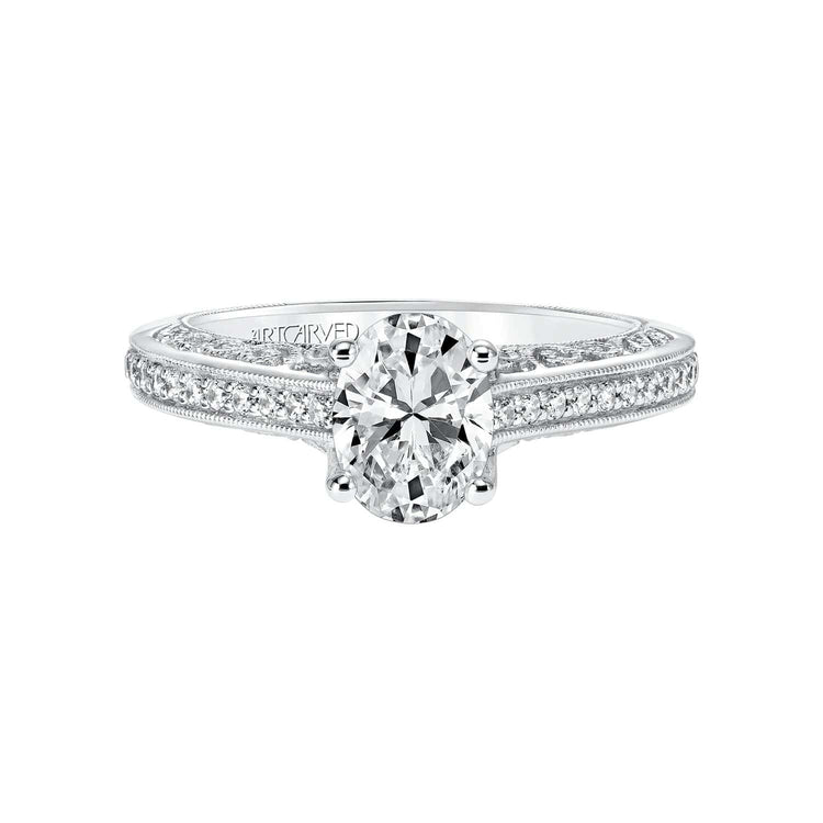 Ramona Diamond Semi Mount Ring - Frederick Goldman- Diamond Cellar