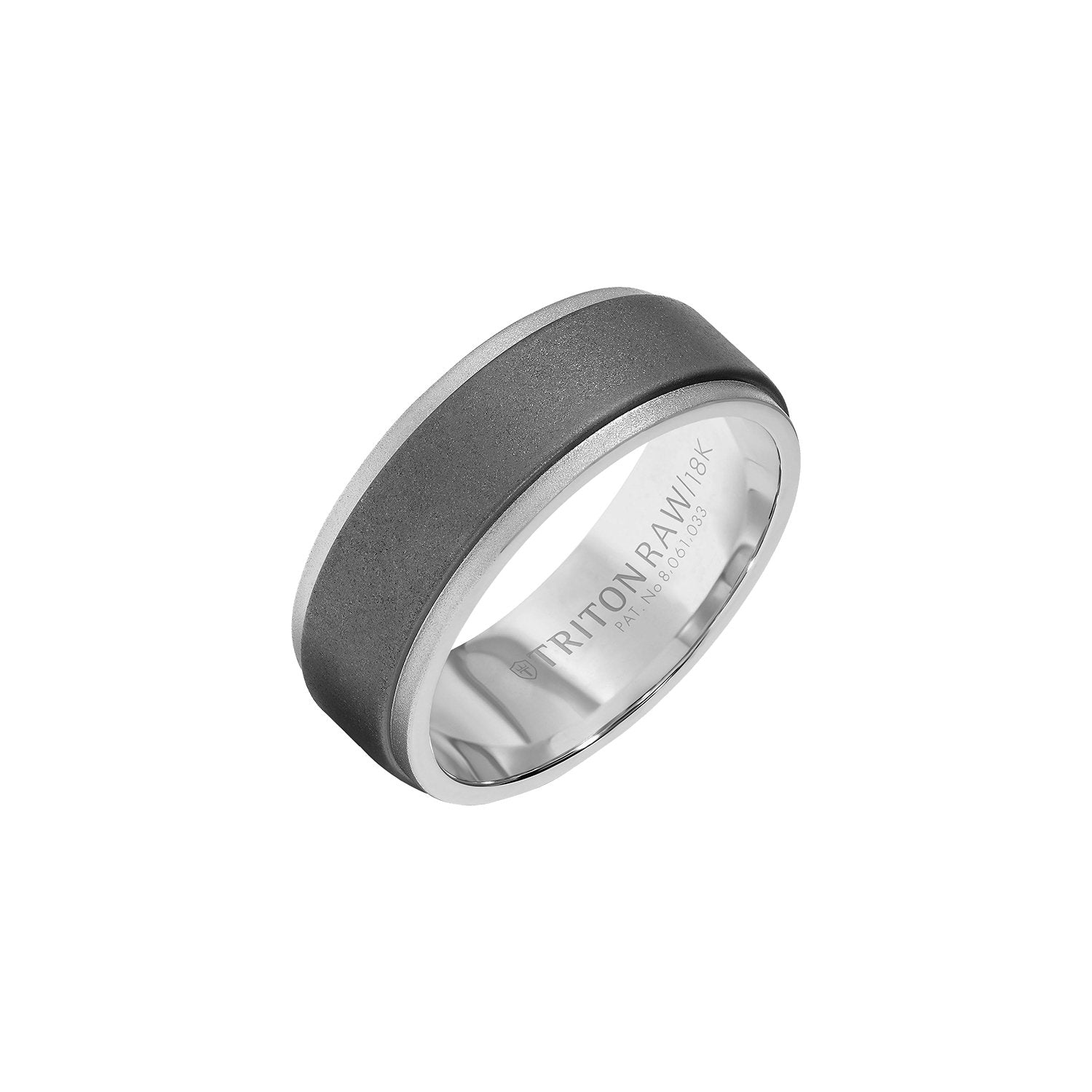 Frederick Goldman Tungsten Rose Ceramic Band 11-6256BCEB8-G.01