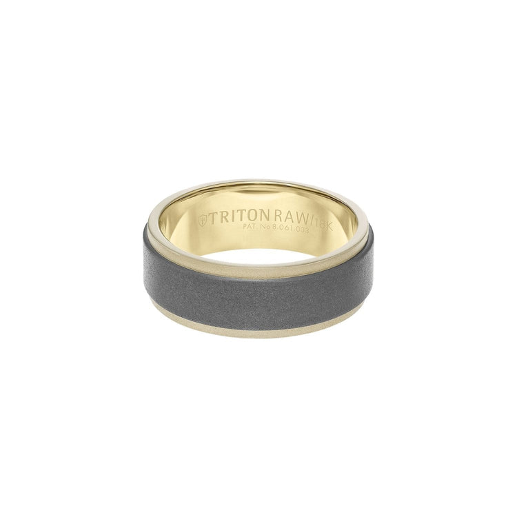 RAW GOLD Matte Finish 8mm Band - Frederick Goldman- Diamond Cellar