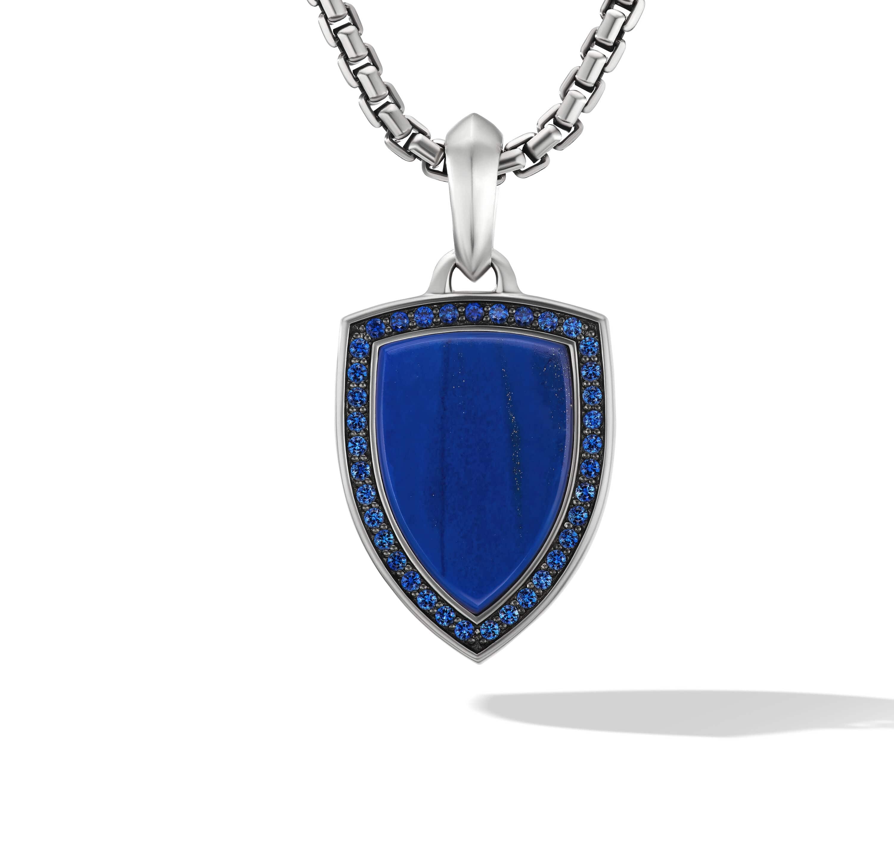 Shield Amulet in Sterling Silver with Lapis and Pave Sapphires by David  Yurman | Diamond Cellar
