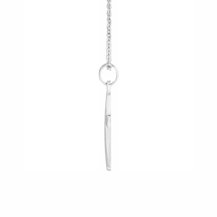 Small Cross Pendant in Sterling Silver - Diamond Cellar- Diamond Cellar