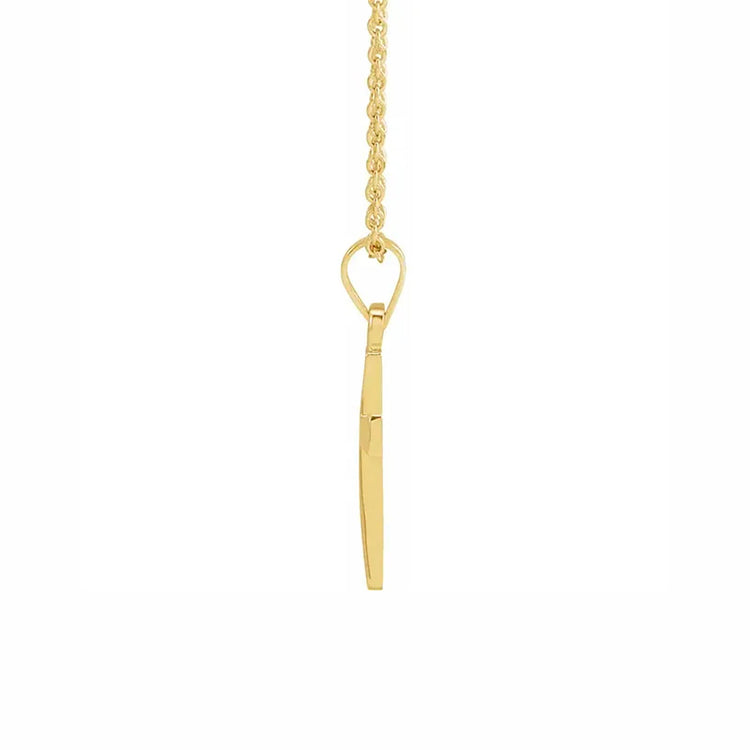 Small Cross Pendant in Yellow Gold - Diamond Cellar- Diamond Cellar