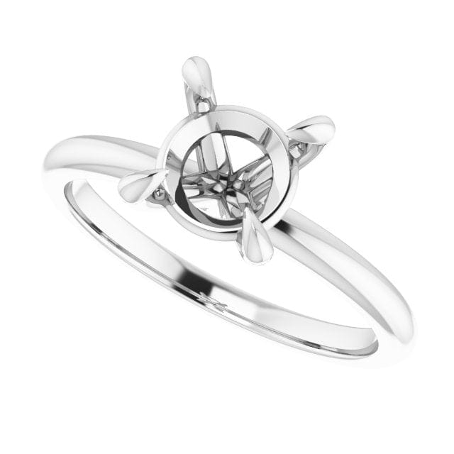 Solitaire Mounting for 7.4mm Round Stone - Diamond Cellar- Diamond Cellar