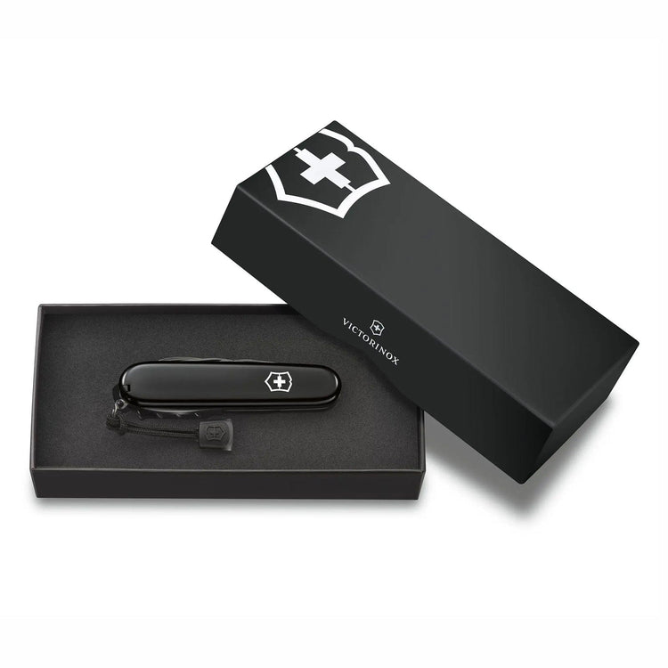 Spartan Onyx Black Pocket Knife - Victorinox Swiss Army- Diamond Cellar