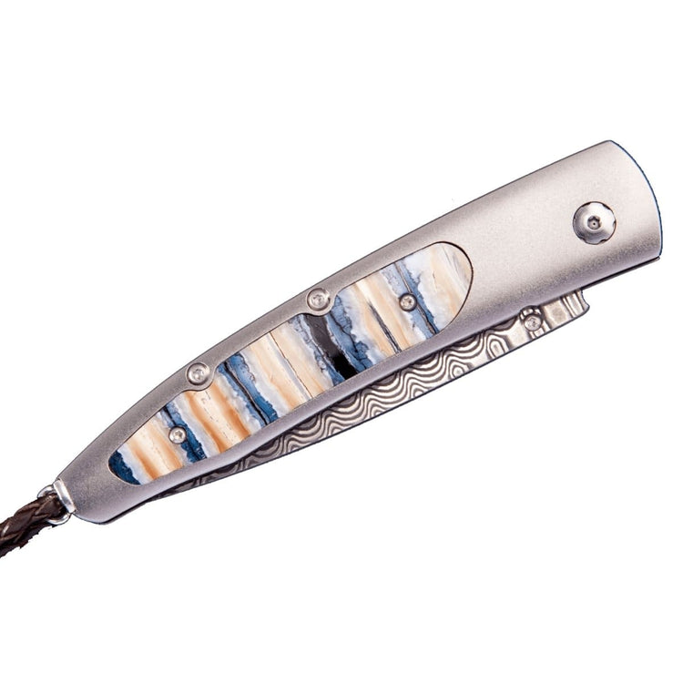 Titanium Citrine Lancet Reverso B10 Folding Knife - William Henry- Diamond Cellar