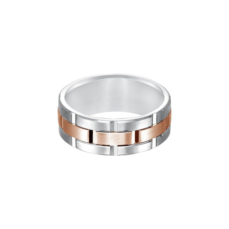 Two-Tone 8mm Band - Frederick Goldman- Diamond Cellar