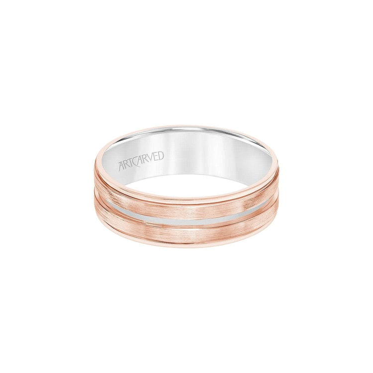Two-Tone Comfort Fit 6.5mm Band - Frederick Goldman- Diamond Cellar
