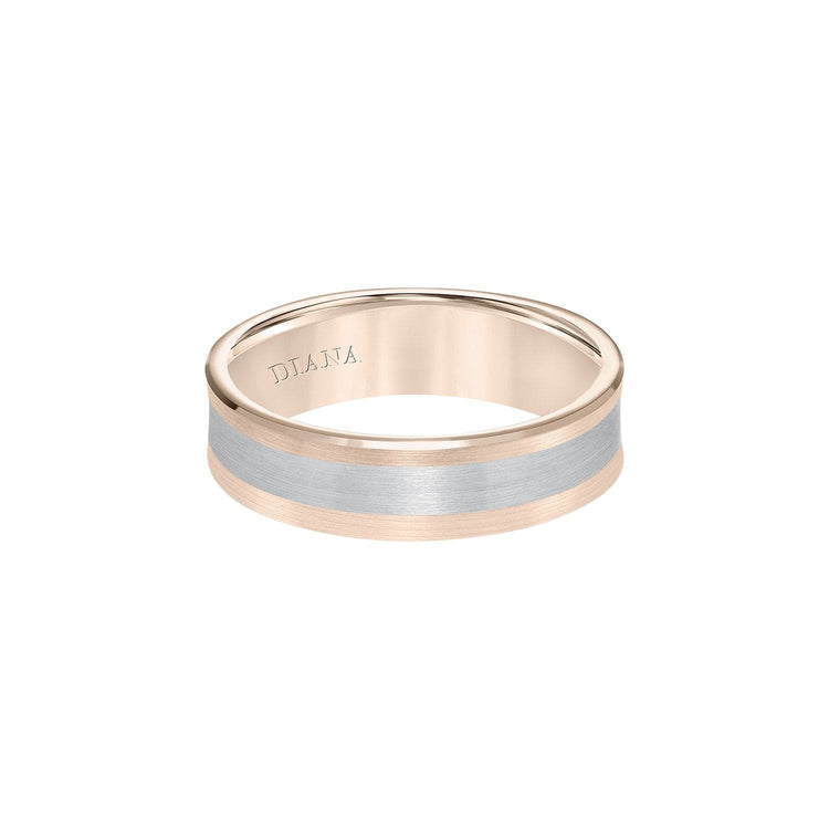 Two-Tone Concave 7.5mm Band - Frederick Goldman- Diamond Cellar