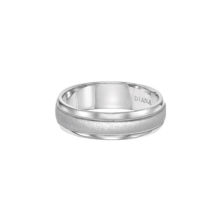 Vertical Finish 6mm Band - Frederick Goldman- Diamond Cellar