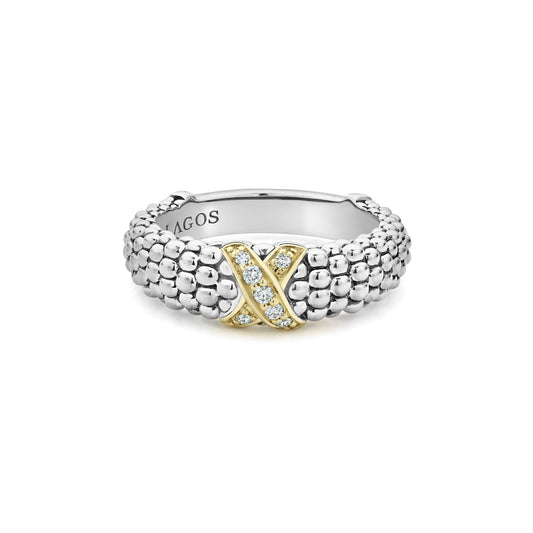 X Caviar Diamond Ring (Size 6)