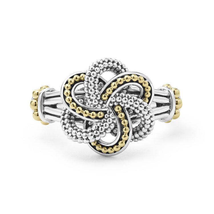Two-Tone Love Knot Ring (Size 6)