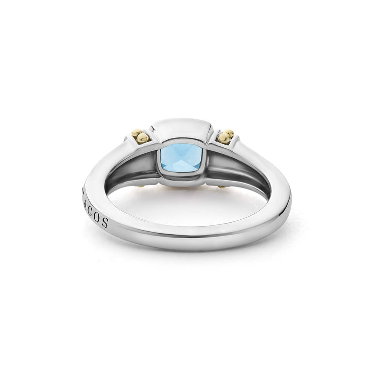 Swiss Blue Topaz Ring (Size 6)