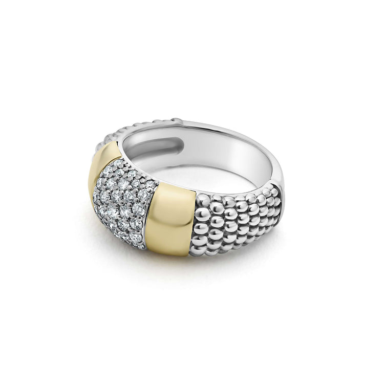 Gold Station Diamond Ring (Size 6)
