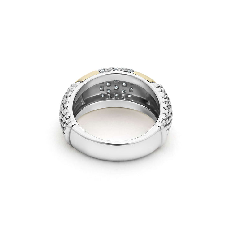 Gold Station Diamond Ring (Size 7)