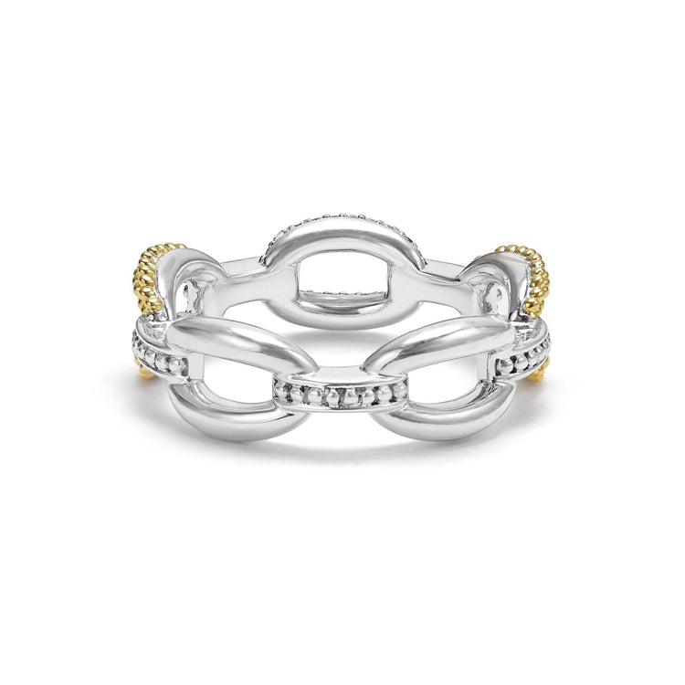 Small 18K Gold Eternity Diamond Ring (Size 6)