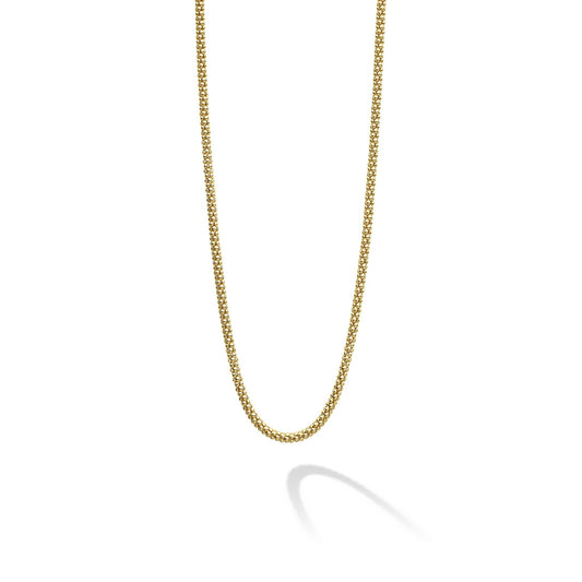 18K Gold Caviar Chain Necklace | 2mm
