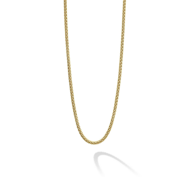 18K Gold Caviar Chain Necklace | 2mm