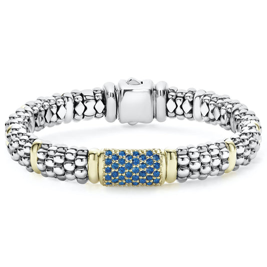 Blue Sapphire Caviar Bracelet | 9mm (Size M)