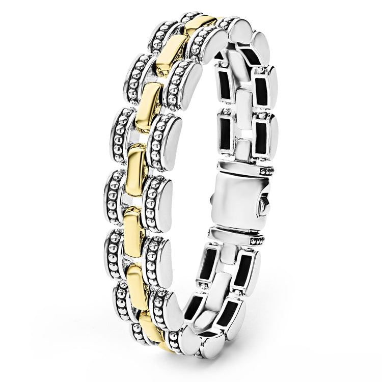Gold Caviar Link Bracelet (Size M)