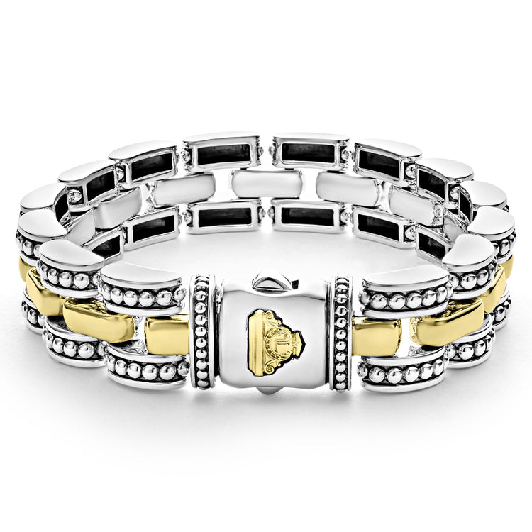 Gold Caviar Link Bracelet