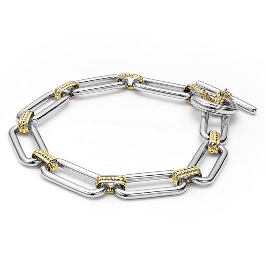 Two-Tone Link Bracelet (Size M)