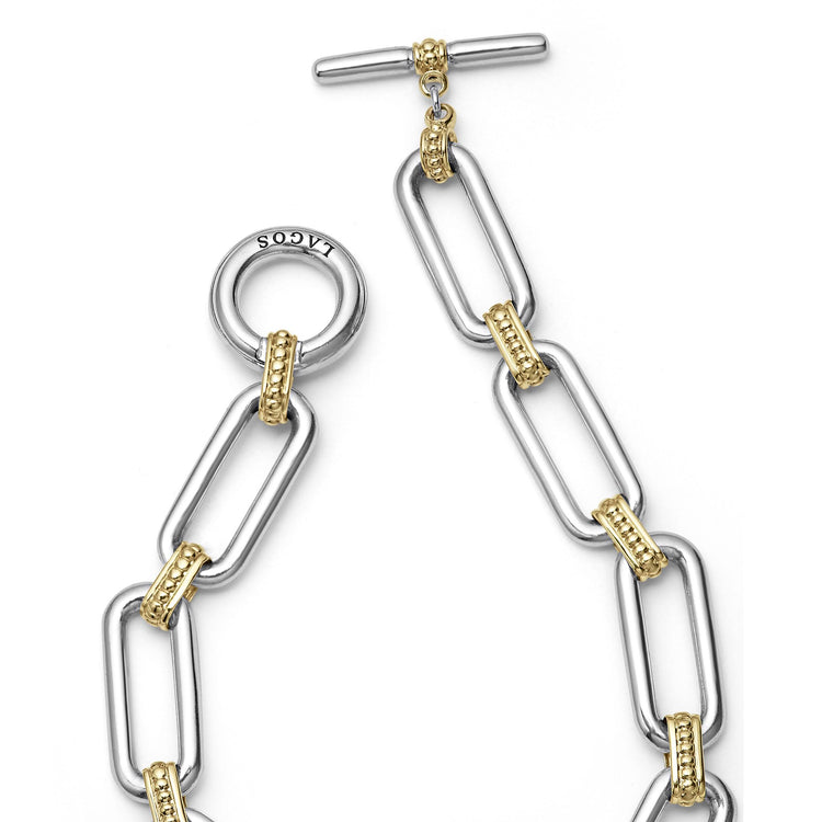 Two-Tone Link Bracelet (Size M)