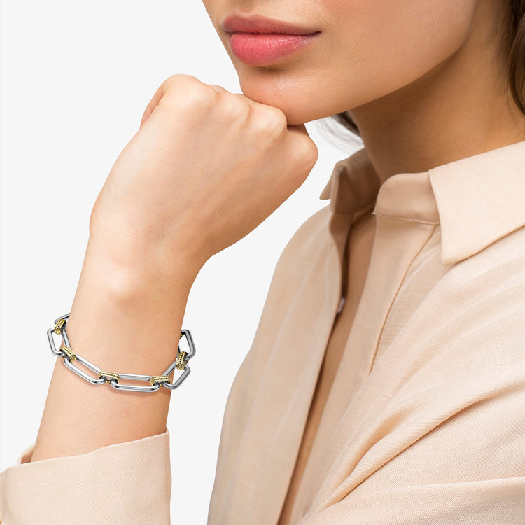 Two-Tone Link Bracelet (Size M)