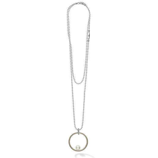 Circle Pearl Statement Necklace