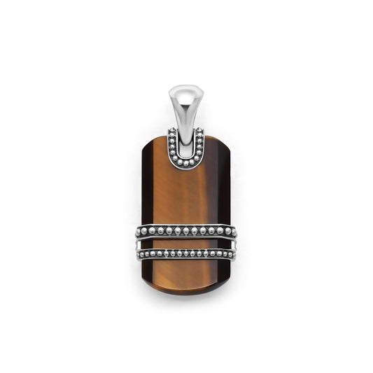 Tiger Eye Tag Amulet