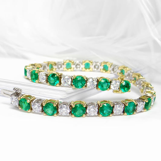 Emerald & Diamond Bracelet