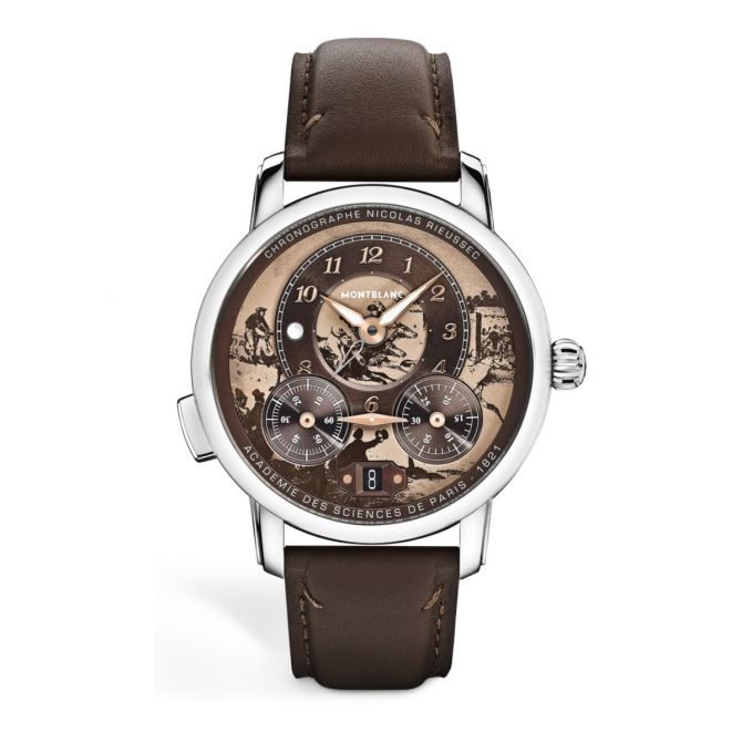 SS 43MM BRWN LE NICOLAS RIEUSSEC STAR LEGACY CHRONOGRAPH