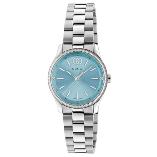 G-Timeless Blue Dial Stainless Steel Watch 29mm