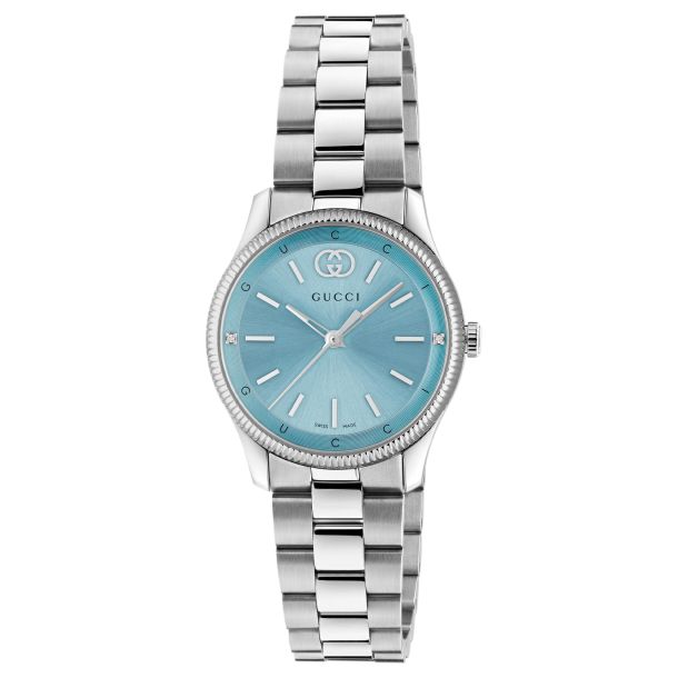 G-Timeless Blue Dial Stainless Steel Watch 29mm
