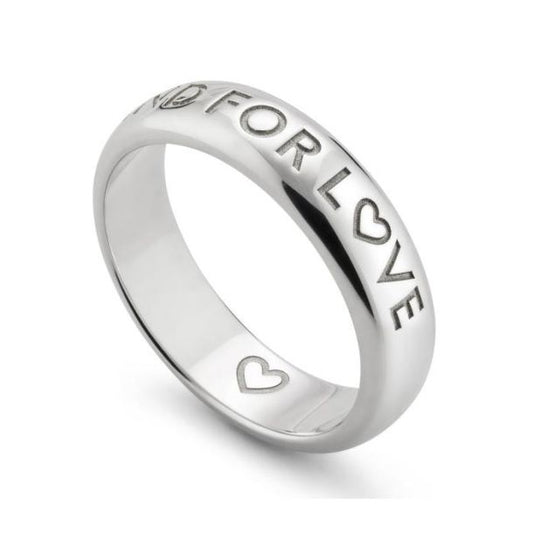 Blind for Love 5mm Sterling Silver Band Ring