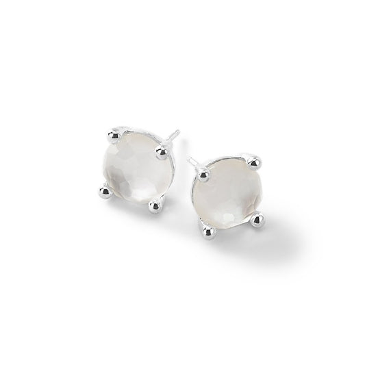 Rock Candy Mother of Pearl Doublet Mini Studs