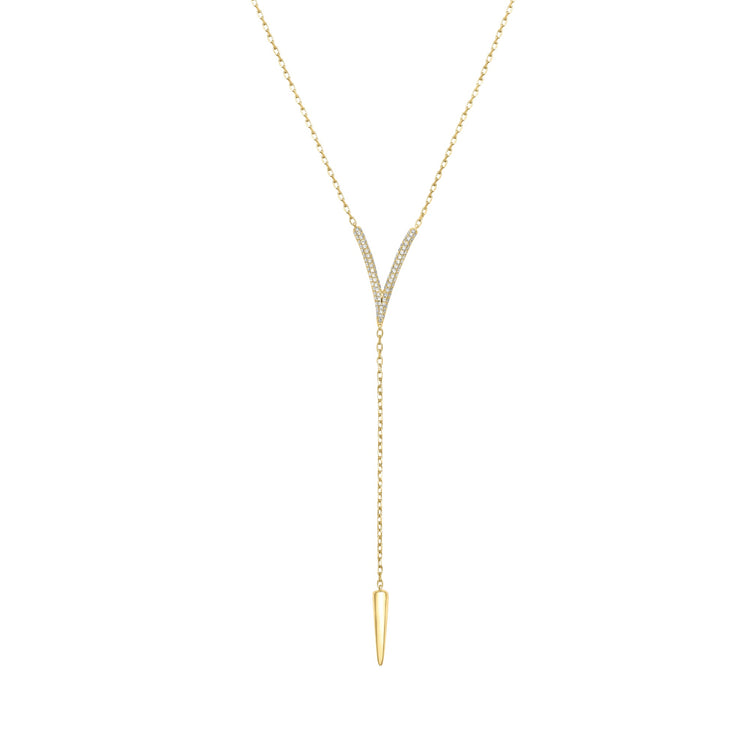 18KYG 104=0.37CT FG VS/SI Y NECKLACE