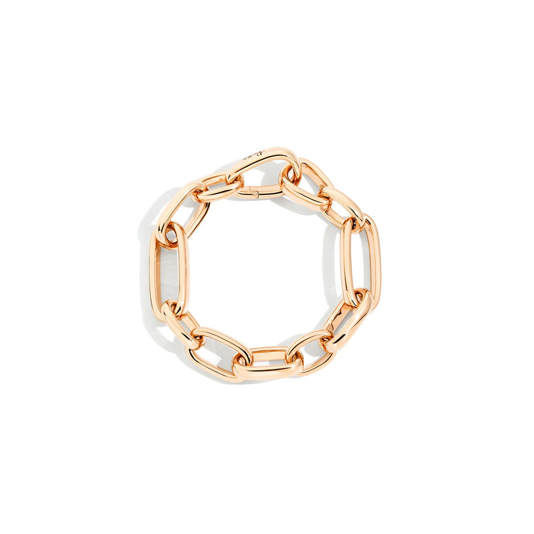 18k Rose Gold Iconica Oval Link Bracelet