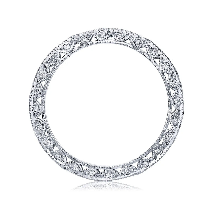 Classic Crescent Band with Diamonds