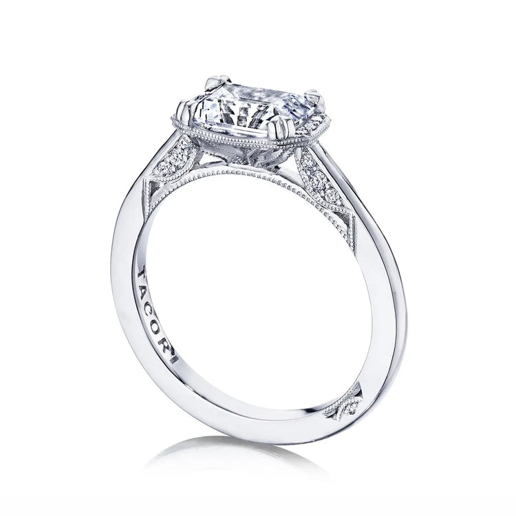 Emerald Solitaire Semi Mount Ring