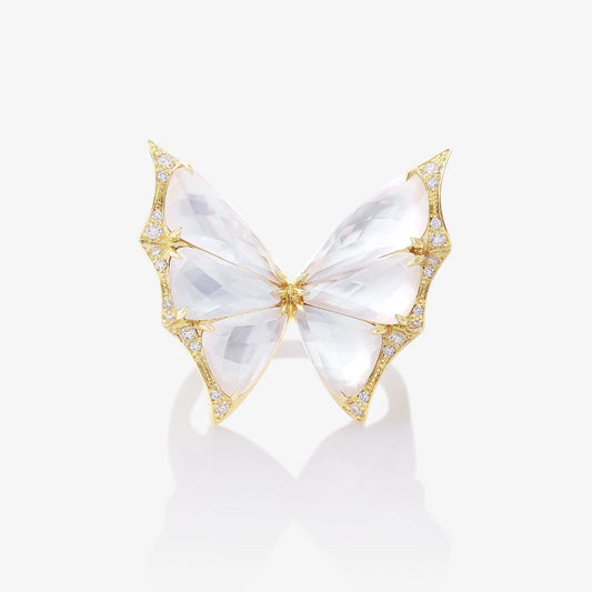 Crystal Haze Small Cocktail Ring