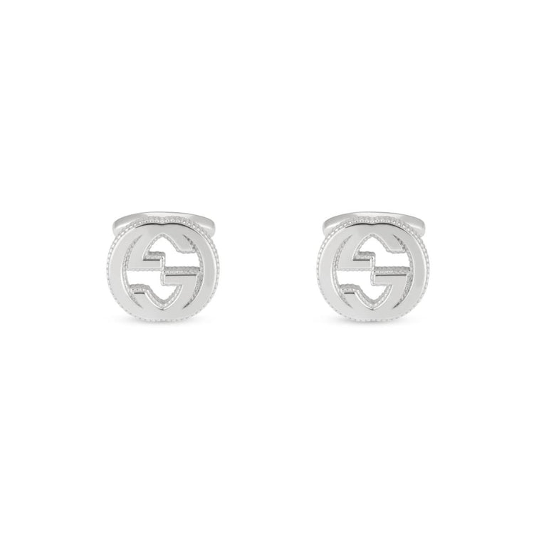 Sterling Silver Interlocking G Cufflinks