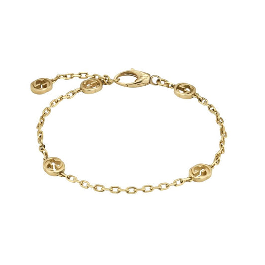 Interlocking 18k Yellow Gold Bracelet