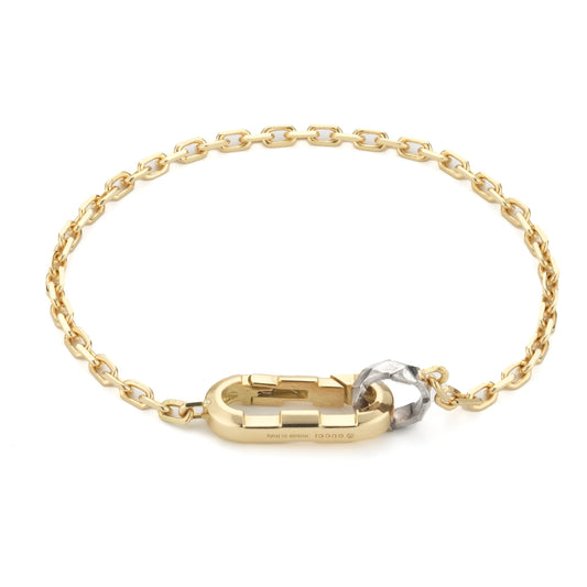 Gucci Link To Love 18K Yellow & White Gold Bracelet