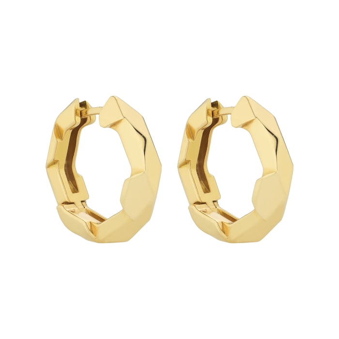 Link To Love 18K Yellow Gold 14.5mm Hoop Earrings