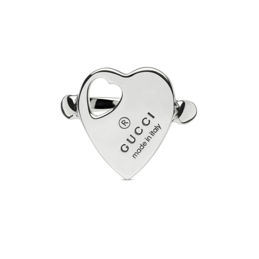 Sterling Silver Trademark Heart Motif Ring