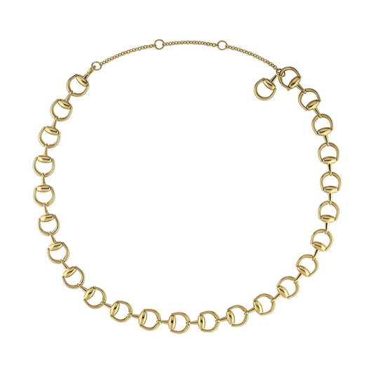 Horsebit 18K Yellow Gold Necklace
