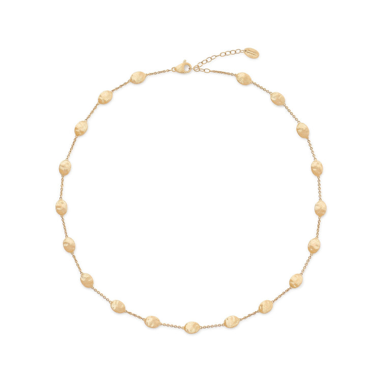 18K Yellow Gold Siviglia Pebble Necklace