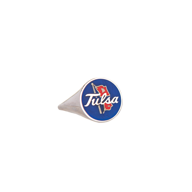 TU Signet Ring with Enamel